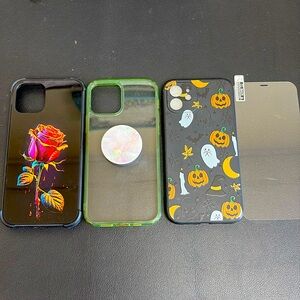 iPhone 12 cases & 1 tempered glass screen protector